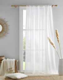 Kayla Fabric Voile White - Drift Home - Size: 183x140cm
