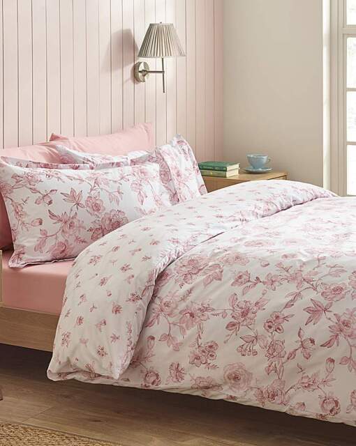 Catherine Lansfield Mirabelle Duvet Set Pink - Catherine Lansfield - Size: KING - image 1