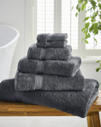 Egyptian Cotton 600GSM Towel -Anthracite Anthracite - JD Williams - Size: Bath Towels - thumbnail 1