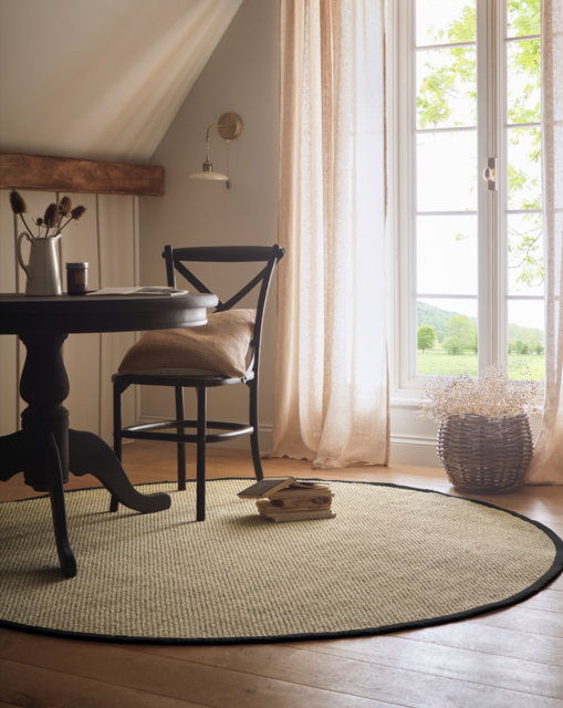 Sisal Circle Rug Black - Origins - Size: 200DIA - image 1
