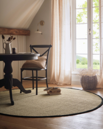 Sisal Circle Rug Black - Origins - Size: 200DIA - thumbnail 1