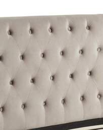 Kingston Velvet Bed Frame Mink - JD Williams - Size: DOUBLE - thumbnail 3