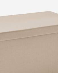 Fabric Foldable Storage Ottoman Natural - JD Williams - thumbnail 3