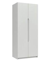 Sorrento Gloss Assembled 2 Door Wardrobe White - One Call - thumbnail 2