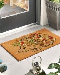 My Mat Floral Hedgehog Coir Doormat Multi - My Mat - Size: 45X75 - thumbnail 4