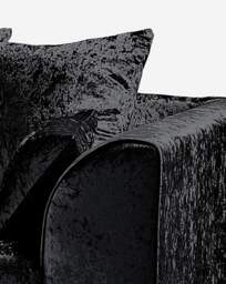 Chicago Left Hand Corner Chaise Sofa Black - thumbnail 3