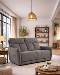 Aspire Ashford Fabric Recliner 2 Seater Grey - Aspire - thumbnail 1