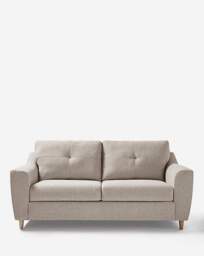 Baxter Fabric 3 Seater Sofa Oatmeal - thumbnail 2