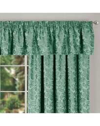 Buckingham Pencil Pleat Lined Curtains Green - Sundour - Size: 117 x 137cm - thumbnail 4