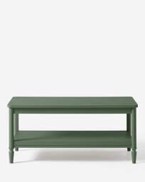 Darcy Bobbin Trim Coffee Table Green - Julipa - thumbnail 2