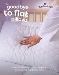 Slumberdown Rebound Firm Pillows 2 Pack White - Slumberdown - Size: PAIR - thumbnail 2