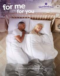 Slumberdown Rebound Firm Pillows 2 Pack White - Slumberdown - Size: PAIR - thumbnail 5