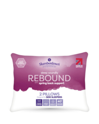 Slumberdown Rebound Firm Pillows 2 Pack White - Slumberdown - Size: PAIR