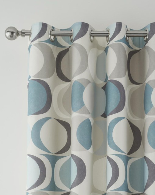 Fusion Sander Eyelet Curtains Duck EGG - Fusion - Size: 168 x 229cm - image 1