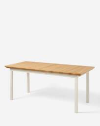 Julipa Extend Table with Ashford Chairs Cream/Natural - Julipa - thumbnail 4