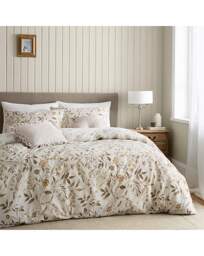 Catherine Lansfield Isadora Duvet Set Natural - Catherine Lansfield - Size: SINGLE - thumbnail 1