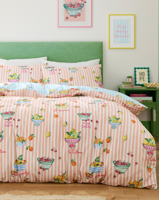Fusion Summer Fruits Duvet Cover Set Multi - Fusion - Size: SINGLE - image 1