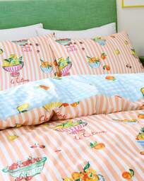 Fusion Summer Fruits Duvet Cover Set Multi - Fusion - Size: SINGLE - thumbnail 2