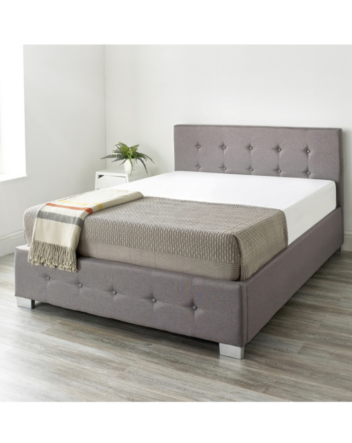Aspire End Lift Ottoman Bed Grey - Aspire - Size: KINGSIZE - image 1
