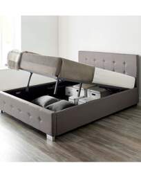 Aspire End Lift Ottoman Bed Grey - Aspire - Size: KINGSIZE - thumbnail 3