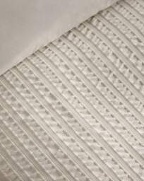 CL Stripe Seersucker Duvet Cover Set Natural - Catherine Lansfield - Size: SINGLE - thumbnail 4