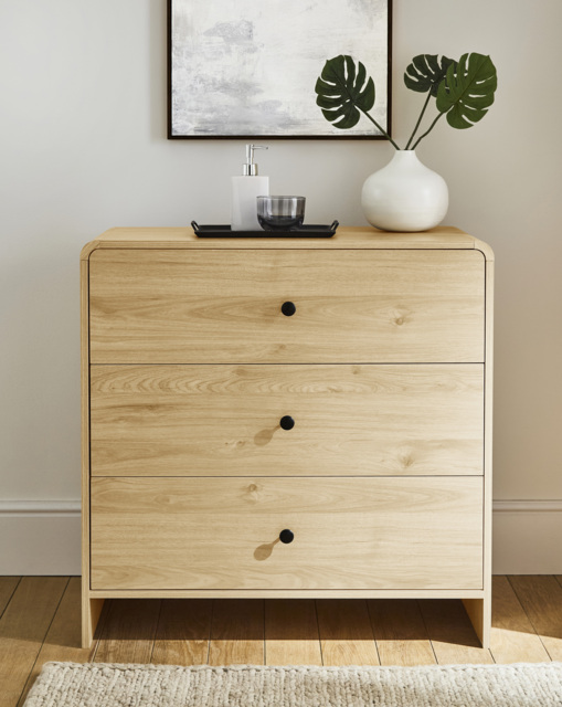 Mollie Small Chest of Drawers OAK Effect - JD Williams - image 1