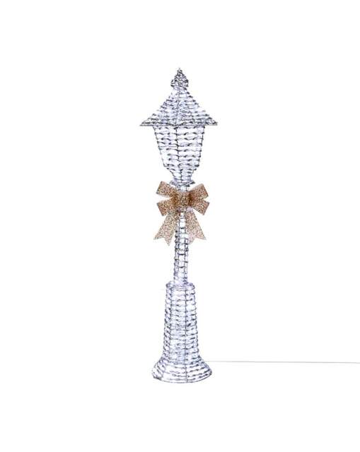 GlitterTwist Silver Lamp Post 150cm LV Silver - Three Kings
