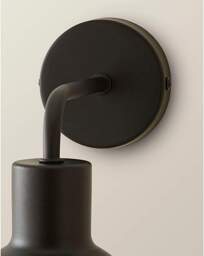 Bellamy Black Smoke Glass Wall Light Black - ValueLights - thumbnail 4