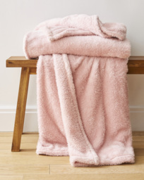 Cuddle Fleece Throw Blush - JD Williams - Size: 125X150 - thumbnail 1