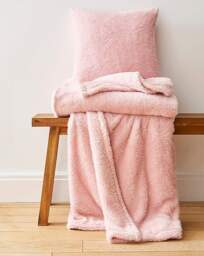 Cuddle Fleece Throw Blush - JD Williams - Size: 125X150 - thumbnail 5