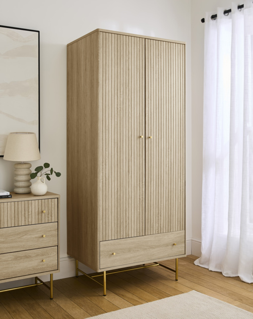 Tate Double Wardrobe OAK Effect - image 1