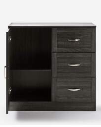 Kingston Compact Sideboard Grey/Oak Effect - At Home Collection - thumbnail 3