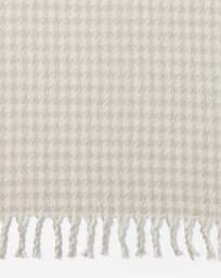 Faux Mohair Houndstooth Throw Grey - JD Williams - Size: 120X150 - thumbnail 3