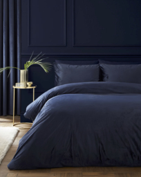 Catherine Lansfield Kingsley Duvet Set Navy - Catherine Lansfield - Size: DOUBLE - thumbnail 1