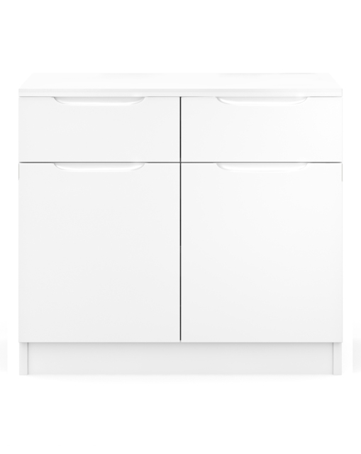 Sorrento Assembled Gloss Small Sideboard White - One Call - image 1