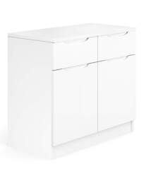 Sorrento Assembled Gloss Small Sideboard White - One Call - thumbnail 4