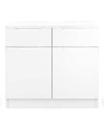 Sorrento Assembled Gloss Small Sideboard White - One Call - thumbnail 1