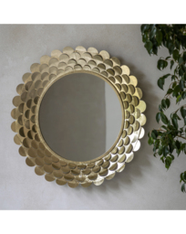 Gallery Windsor Round Mirror Gold - Gallery Direct