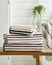 Deyongs Bliss Linear Cotton 550GSM Towel Natural - Size: Bath Towel