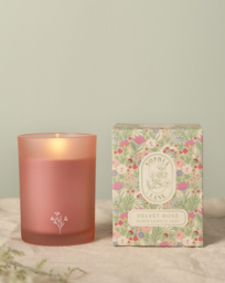 Sophia Lane Velvet Rose Candle Pink - Sophia Lane