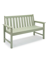 Westport Green Wooden Garden Bench Green - VonHaus