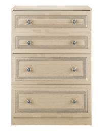 Richmond Ready Assembled 4 Drawer Chest OAK Effect - Welcome - thumbnail 1