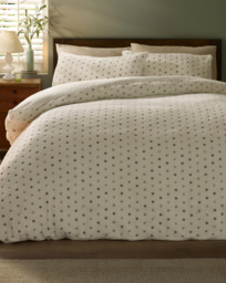 CL Cosy Spot Duvet Cover Set Cream - Catherine Lansfield - Size: SINGLE - thumbnail 1