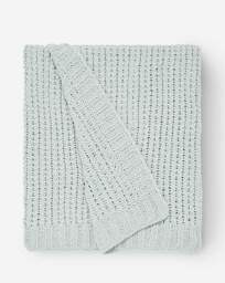 Chenille Basket Weave Throw SEA Foam - JD Williams - Size: 125X150 - thumbnail 2