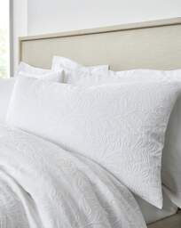 Bianca Fleur Matelasse Duvet Cover Set White - Bianca - Size: SINGLE - thumbnail 4