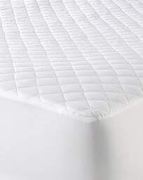 Downland Cotton 38cm Mattress Protector White - Downland - Size: SINGLE - thumbnail 2