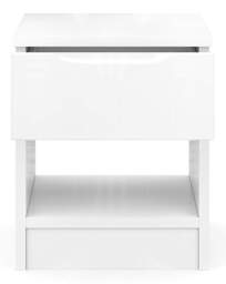 Sorrento Assembled Gloss Side Table White - One Call - thumbnail 5