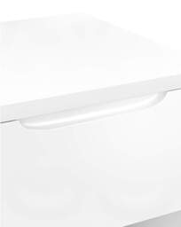 Sorrento Assembled Gloss Side Table White - One Call - thumbnail 4