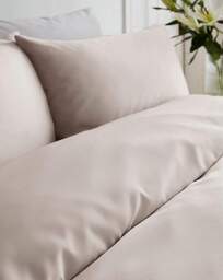 Faux Silk Matte Satin Duvet Set Champagne - Joanna Hope - Size: SINGLE - thumbnail 2