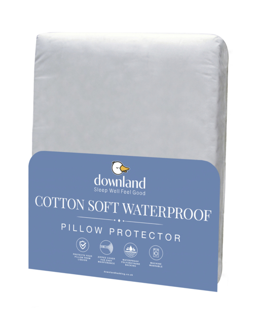 Downland Waterproof Pillow Protector White - Downland - Size: EACH - image 1